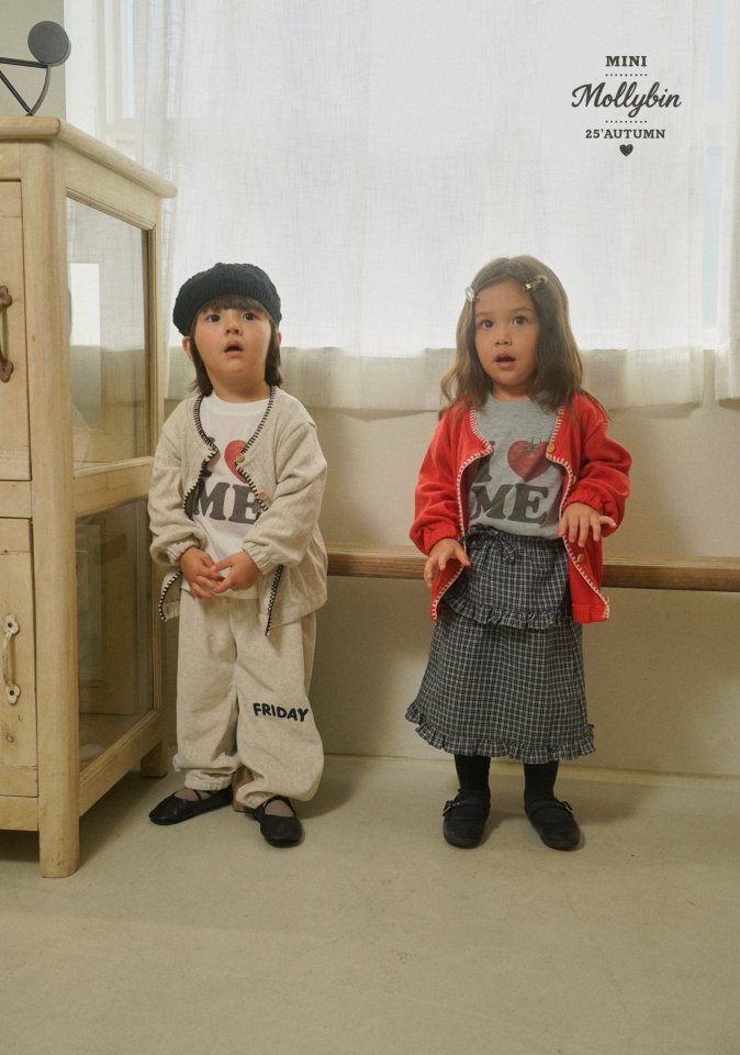 Mollybin - Korean Children Fashion - #discoveringself - Leah Check Skirt - 3