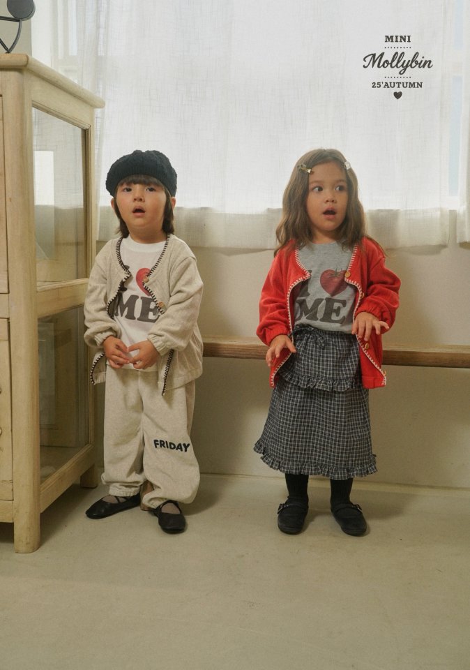 Mollybin - Korean Children Fashion - #discoveringself - Leah Check Skirt - 4