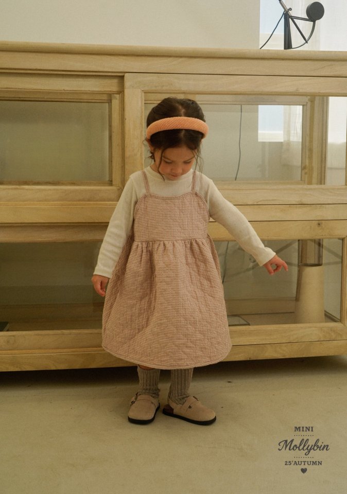 Mollybin - Korean Children Fashion - #fashionkids - New Celine Quilted One-piece - 3