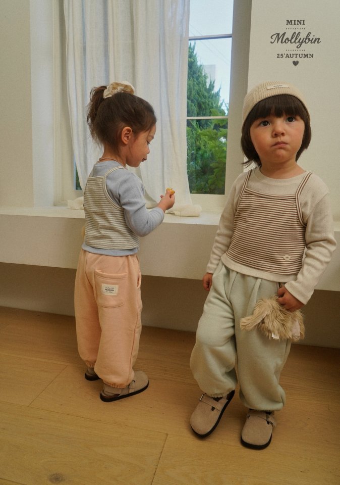 Mollybin - Korean Children Fashion - #kidsshorts - Manon Pintuck Jogger Pants - 6