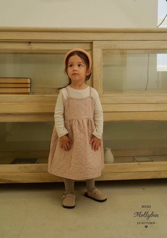 Mollybin - Korean Children Fashion - #fashionkids - New Celine Quilted One-piece - 4