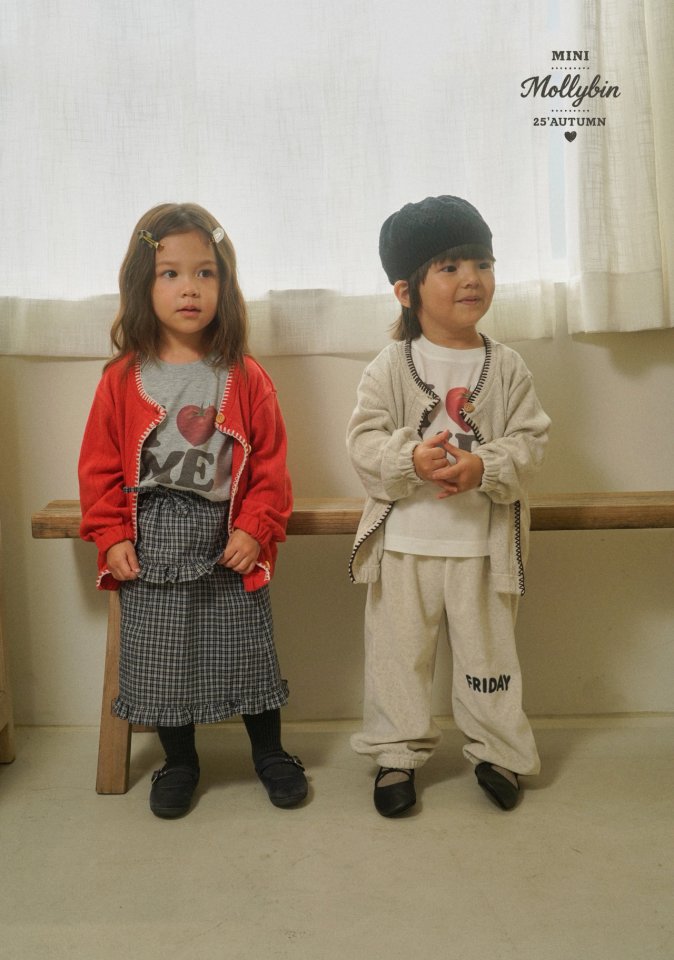 Mollybin - Korean Children Fashion - #kidsstore - Leah Check Skirt - 6