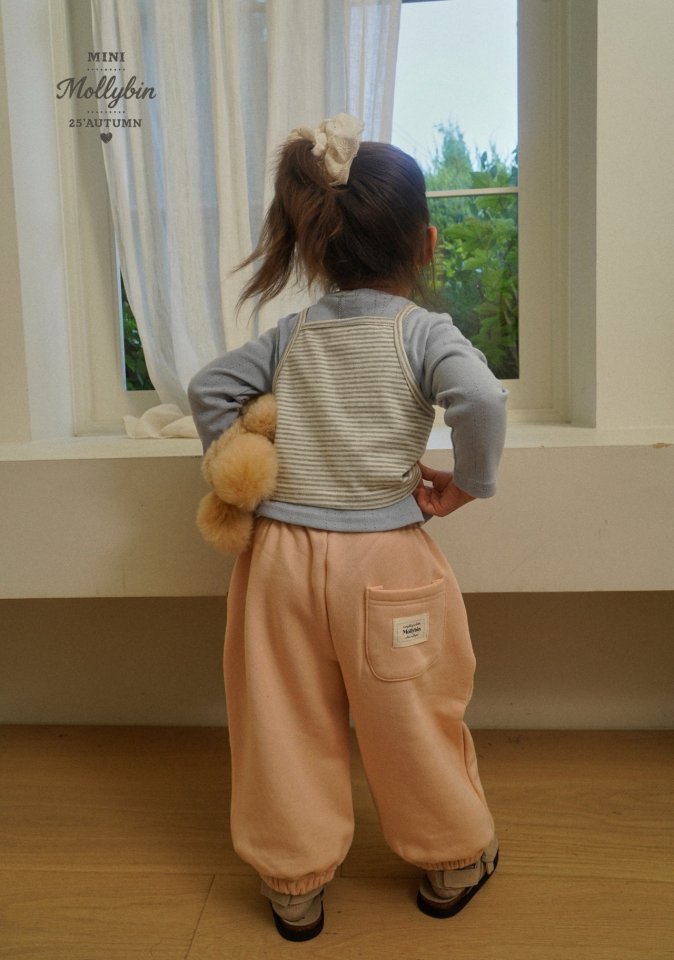 Mollybin - Korean Children Fashion - #kidzfashiontrend - Manon Pintuck Jogger Pants - 8