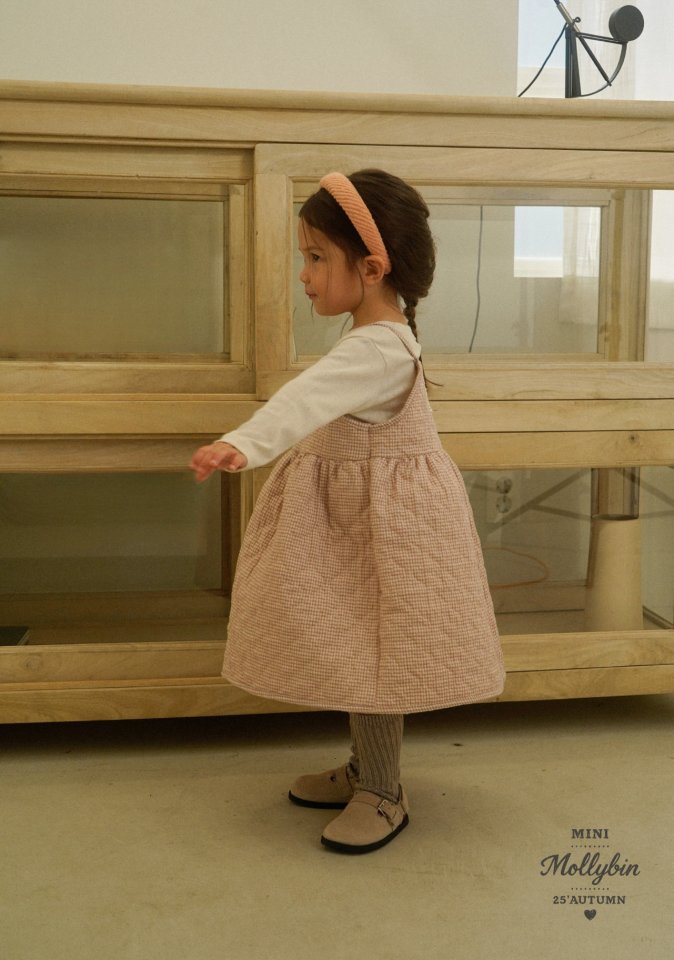 Mollybin - Korean Children Fashion - #kidzfashiontrend - New Celine Quilted One-piece - 6