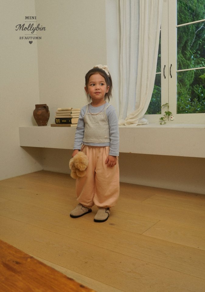 Mollybin - Korean Children Fashion - #littlefashionista - Manon Pintuck Jogger Pants - 10
