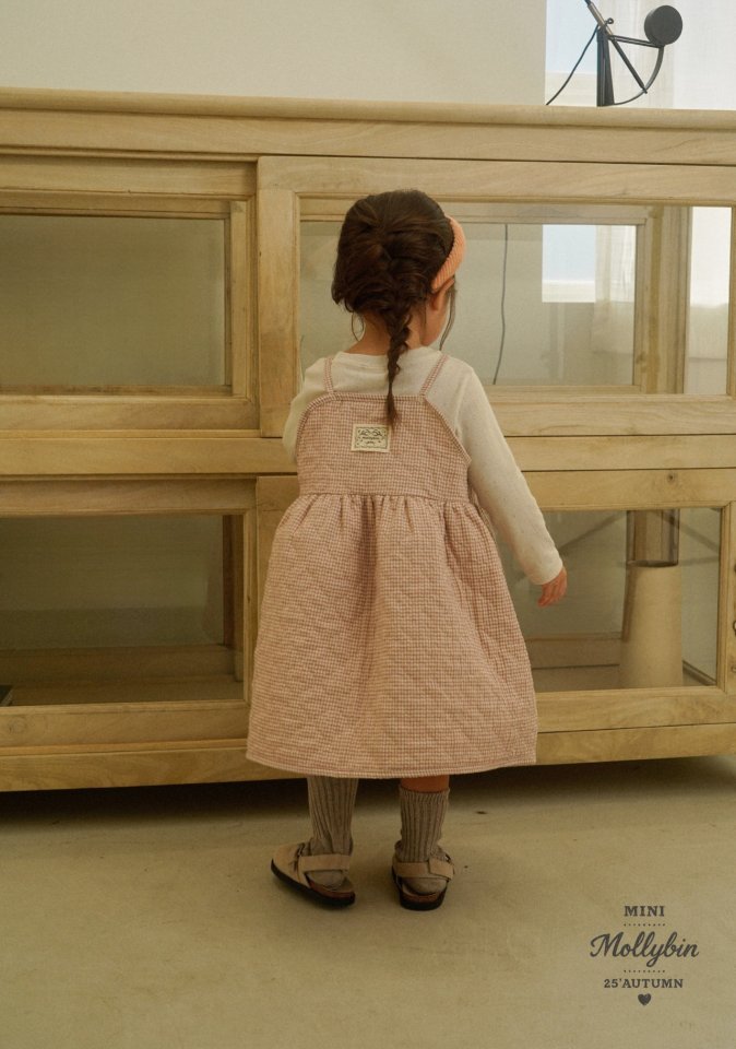 Mollybin - Korean Children Fashion - #littlefashionista - New Celine Quilted One-piece - 8