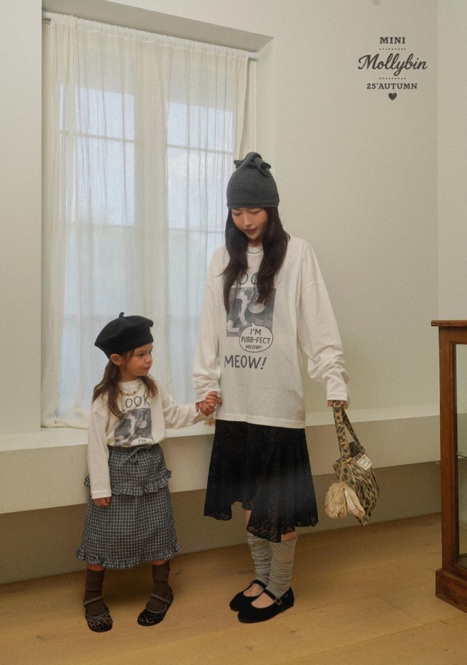 Mollybin - Korean Children Fashion - #magicofchildhood - Leah Check Skirt - 10