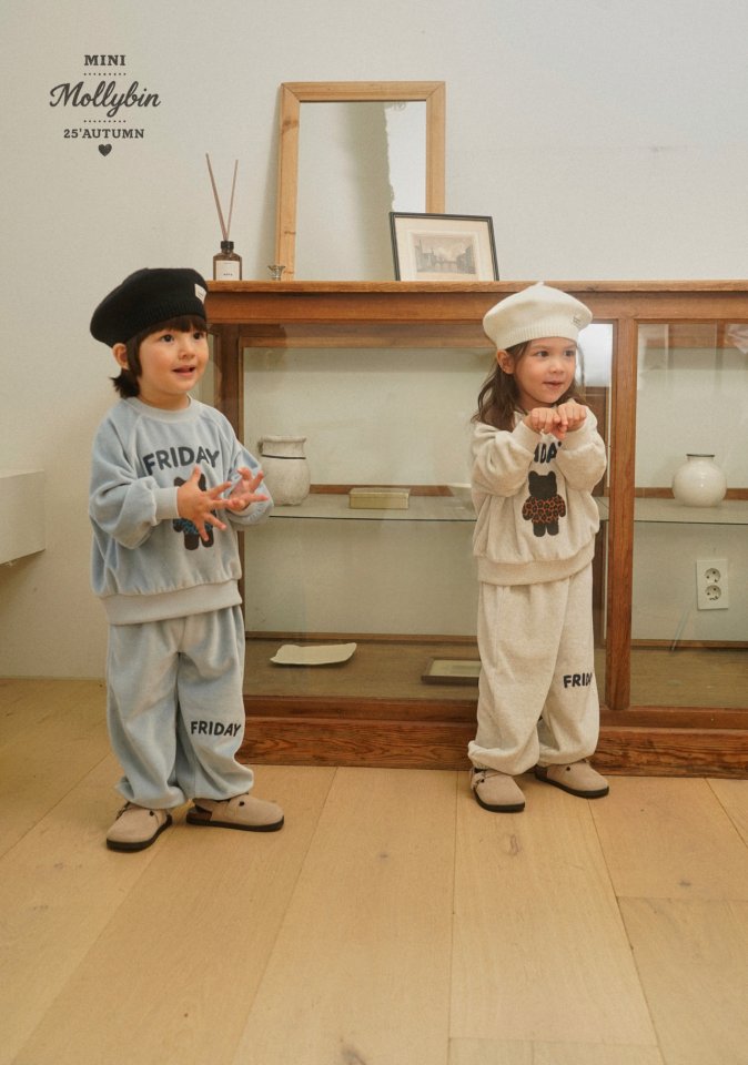 Mollybin - Korean Children Fashion - #magicofchildhood - Cozy Velvet Set - 6