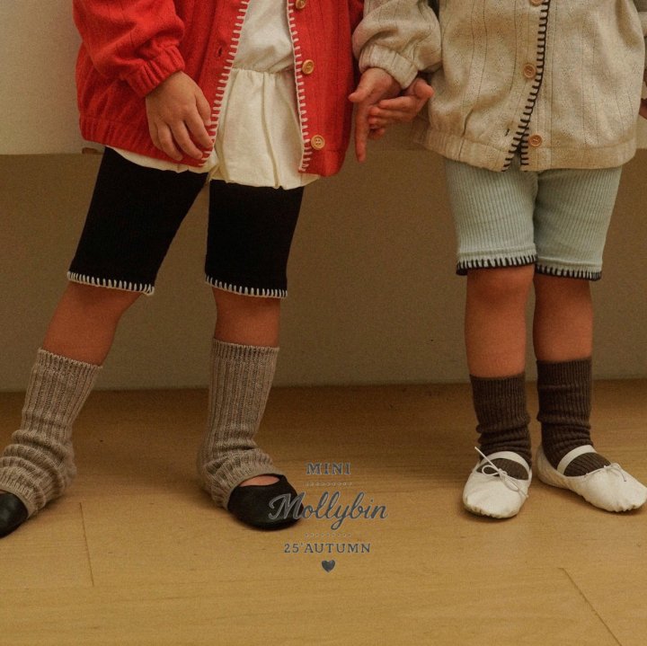 Mollybin - Korean Children Fashion - #minifashionista - Cuddle Embroidery Leggings