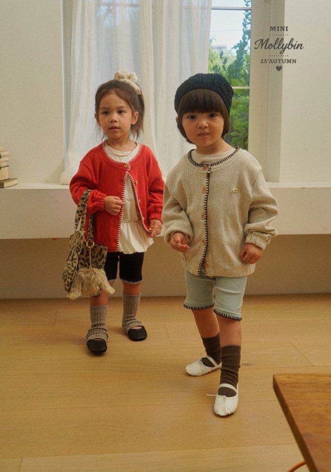 Mollybin - Korean Children Fashion - #stylishchildhood - Cuddle Embroidery Leggings - 5
