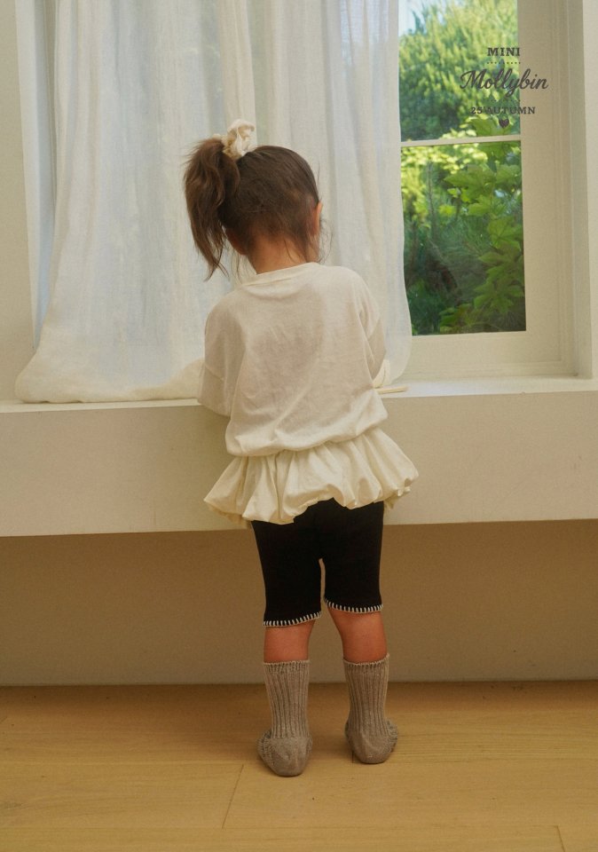 Mollybin - Korean Children Fashion - #toddlerclothing - Bonnie Balloon Tee - 4