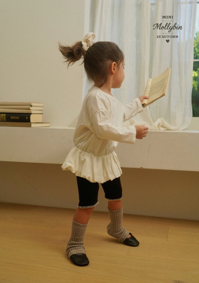 Mollybin - Korean Children Fashion - #todddlerfashion - Bonnie Balloon Tee - 2