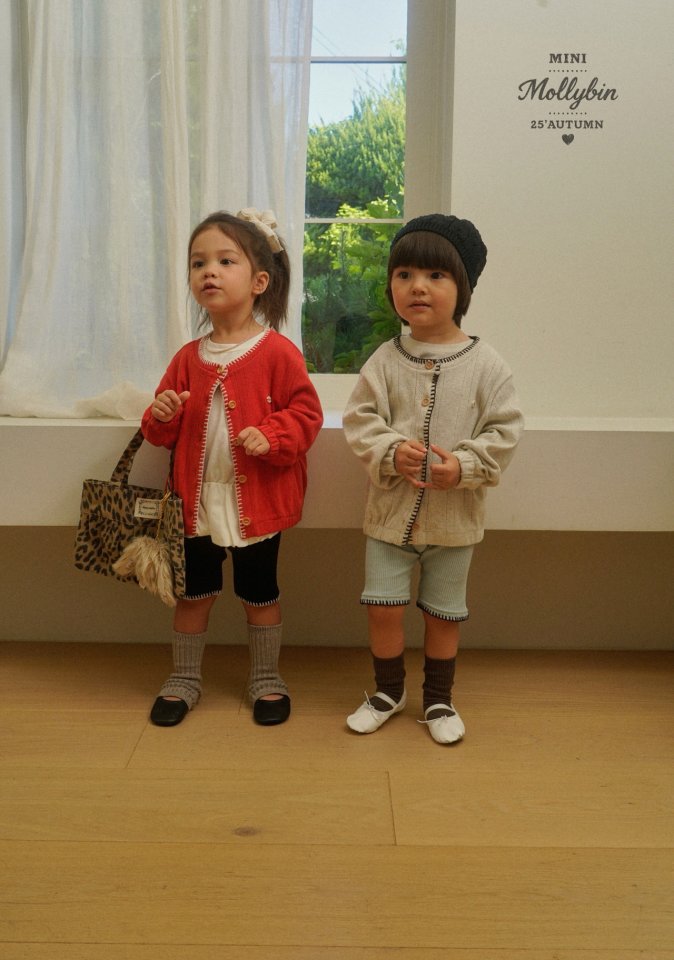 Mollybin - Korean Children Fashion - #todddlerfashion - Cuddle Embroidery Leggings - 4