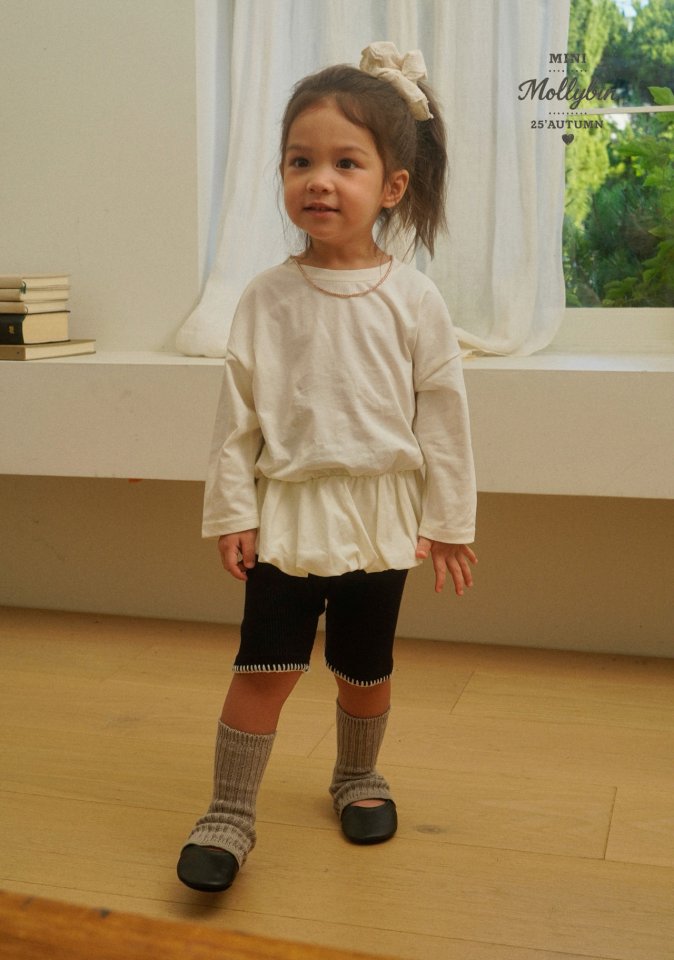 Mollybin - Korean Children Fashion - #toddlerclothing - Bonnie Balloon Tee - 3