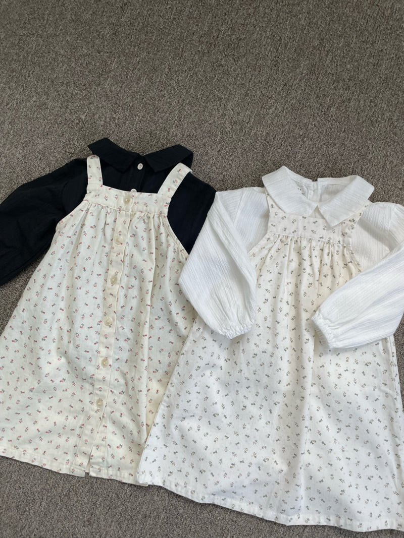 Mome - Korean Children Fashion - #Kfashion4kids - Ribbed Button One-piece - 5