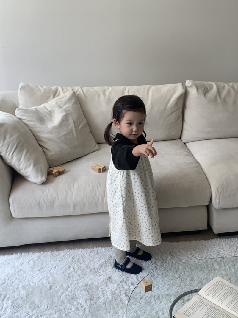 Mome - Korean Children Fashion - #childofig - Ribbed Button One-piece - 10