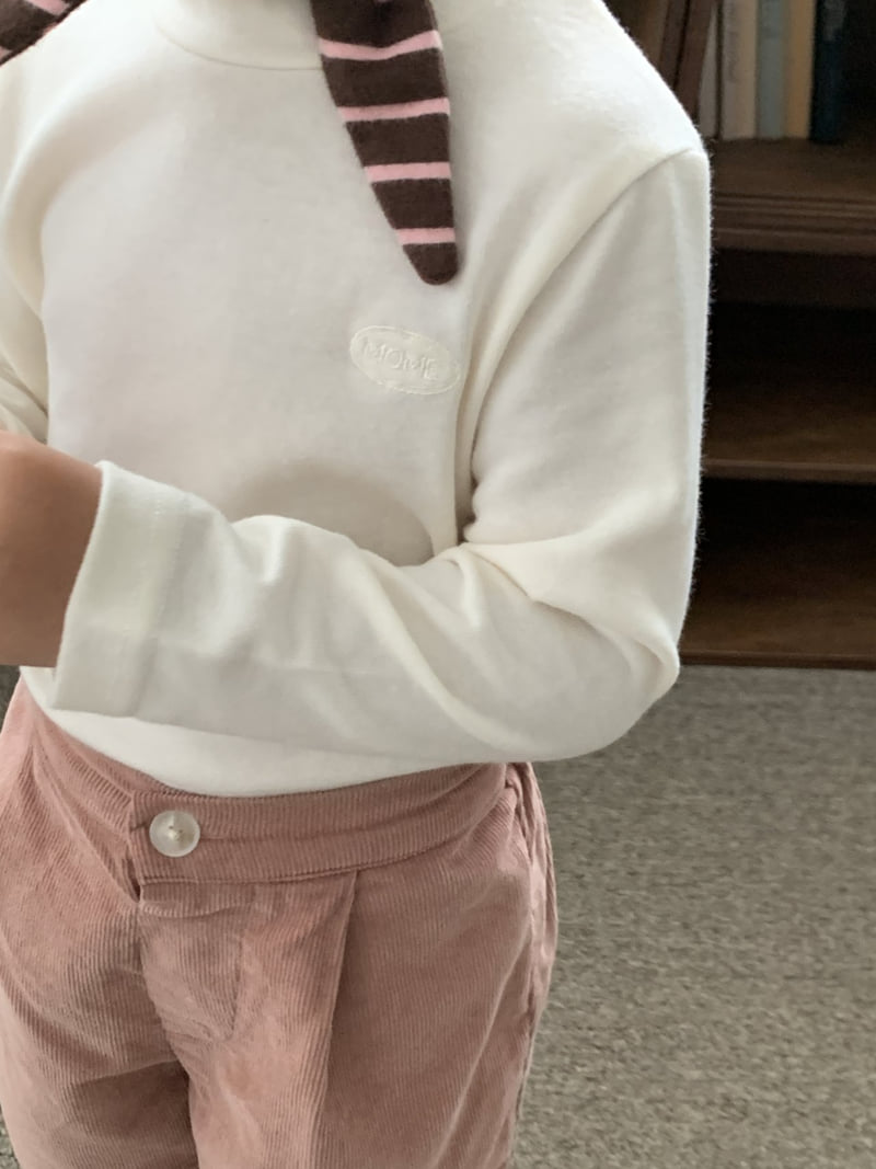 Mome - Korean Children Fashion - #childrensboutique - Soft Half High-neck Tee