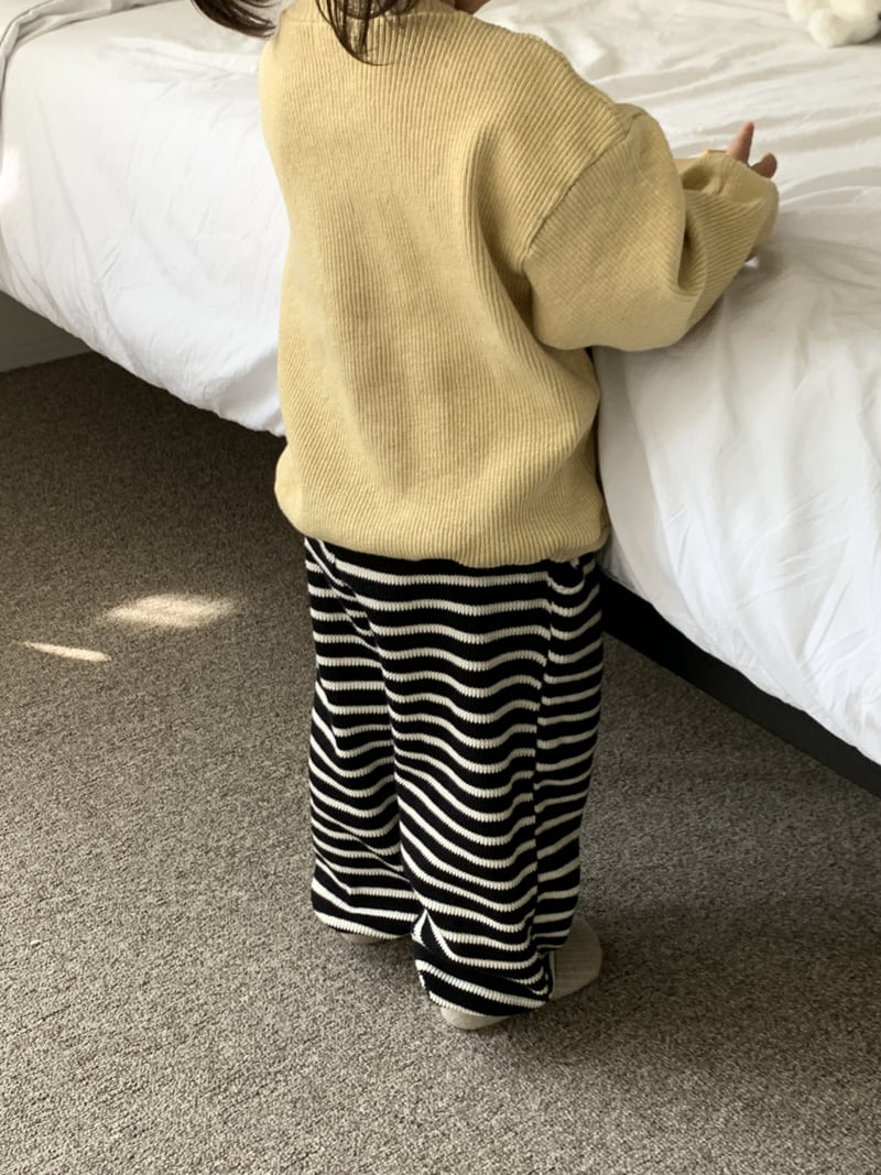 Mome - Korean Children Fashion - #childrensboutique - Heart Ribbed Cardigan - 12