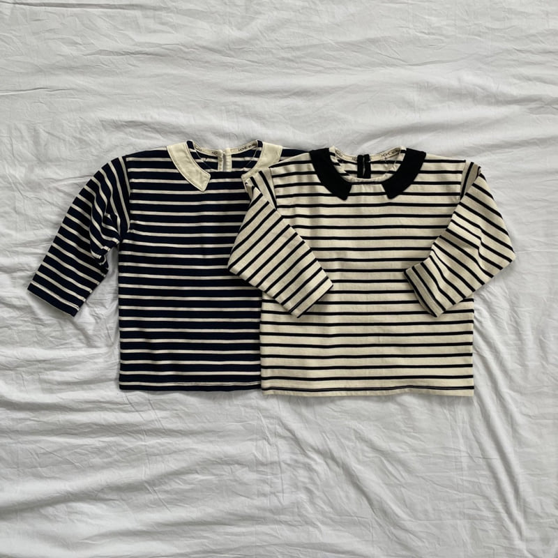 Mome - Korean Children Fashion - #designkidswear - Sailor Stripe Tee - 5