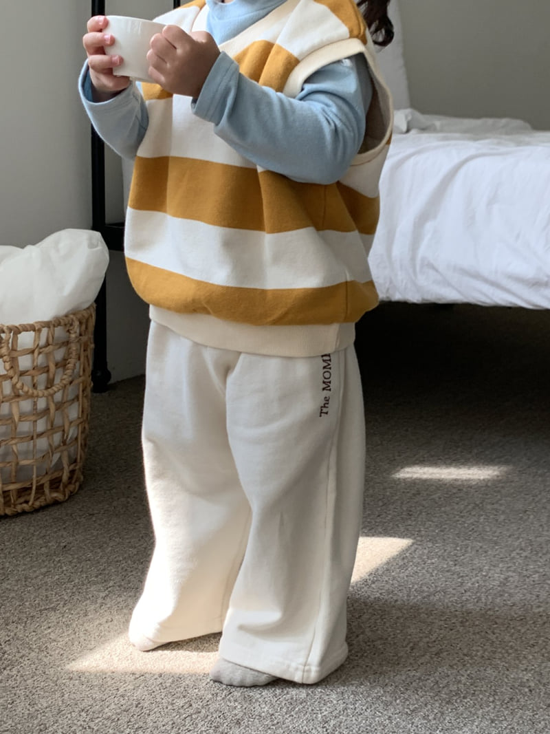 Mome - Korean Children Fashion - #discoveringself - Stripe V Vest - 12