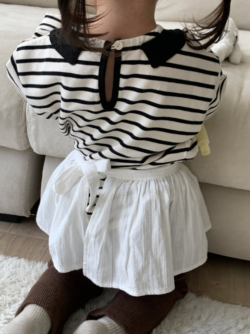 Mome - Korean Children Fashion - #fashionkids - Sailor Stripe Tee - 7