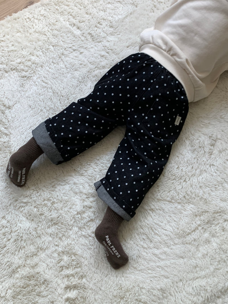 Mome - Korean Children Fashion - #kidzfashiontrend - Dot Denim Pants