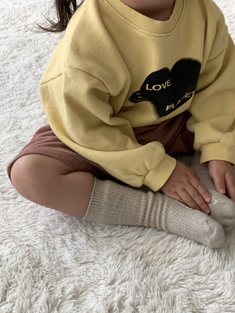 Mome - Korean Children Fashion - #littlefashionista - Love Planet Sweatshirt - 3