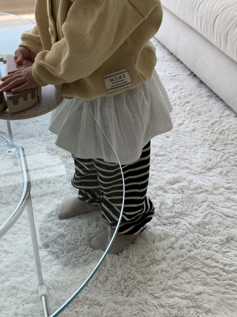 Mome - Korean Children Fashion - #minifashionista - Heart Ribbed Cardigan - 6