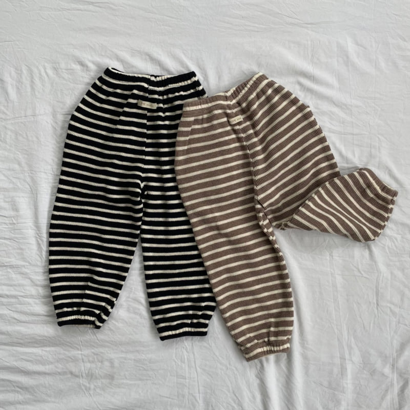 Mome - Korean Children Fashion - #stylishchildhood - Waffle Jogger Pants - 6