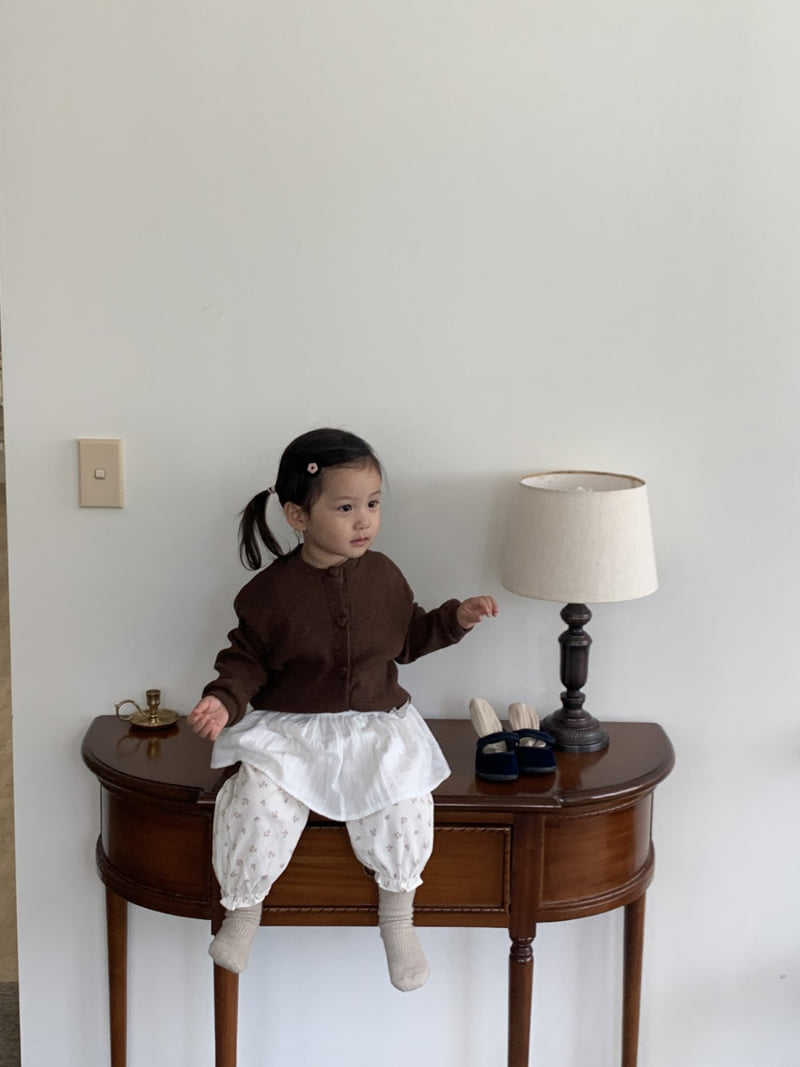 Mome - Korean Children Fashion - #todddlerfashion - Heart Ribbed Cardigan - 8