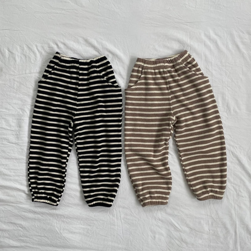 Mome - Korean Children Fashion - #toddlerclothing - Waffle Jogger Pants - 5