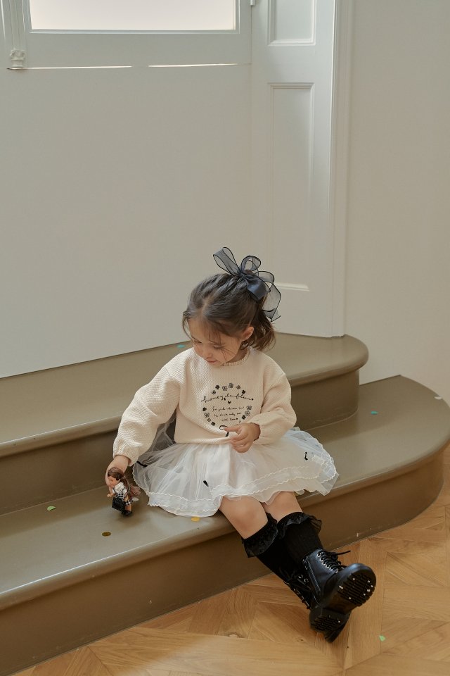Momo Ann - Korean Children Fashion - #childofig - Ribbon Tulle Skirt - 5
