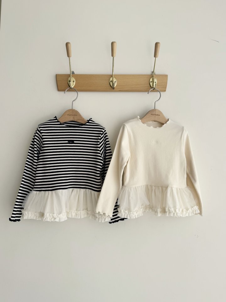 Momo Ann - Korean Children Fashion - #childrensboutique - Ribbed Long Tee - 8