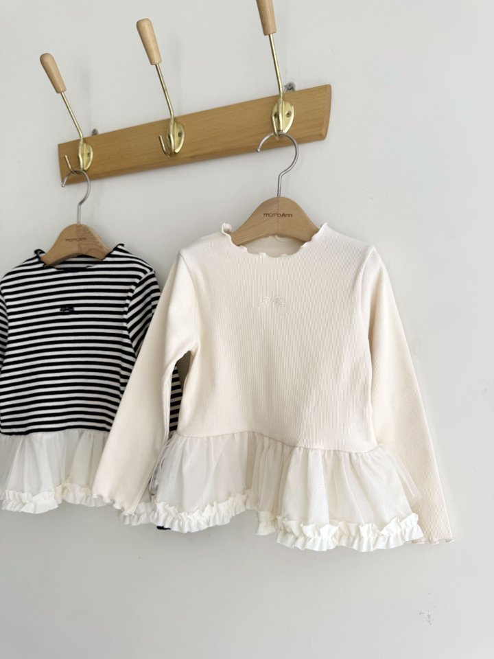 Momo Ann - Korean Children Fashion - #designkidswear - Ribbed Long Tee - 9
