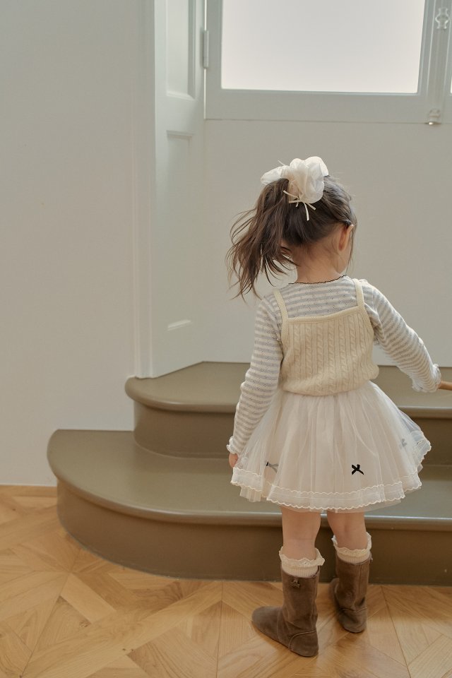 Momo Ann - Korean Children Fashion - #designkidswear - Ribbon Tulle Skirt - 7