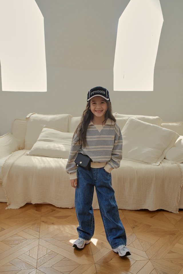 Momo Ann - Korean Children Fashion - #discoveringself - Collar Sweatshirt - 4