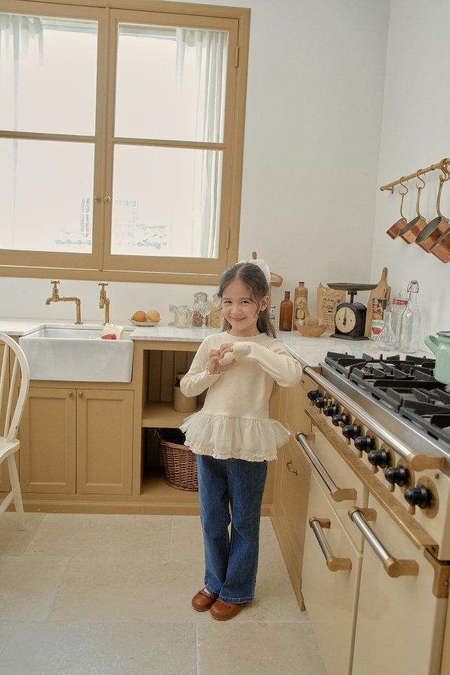Momo Ann - Korean Children Fashion - #fashionkids - Stretch Denim Bootcut Pants - 3