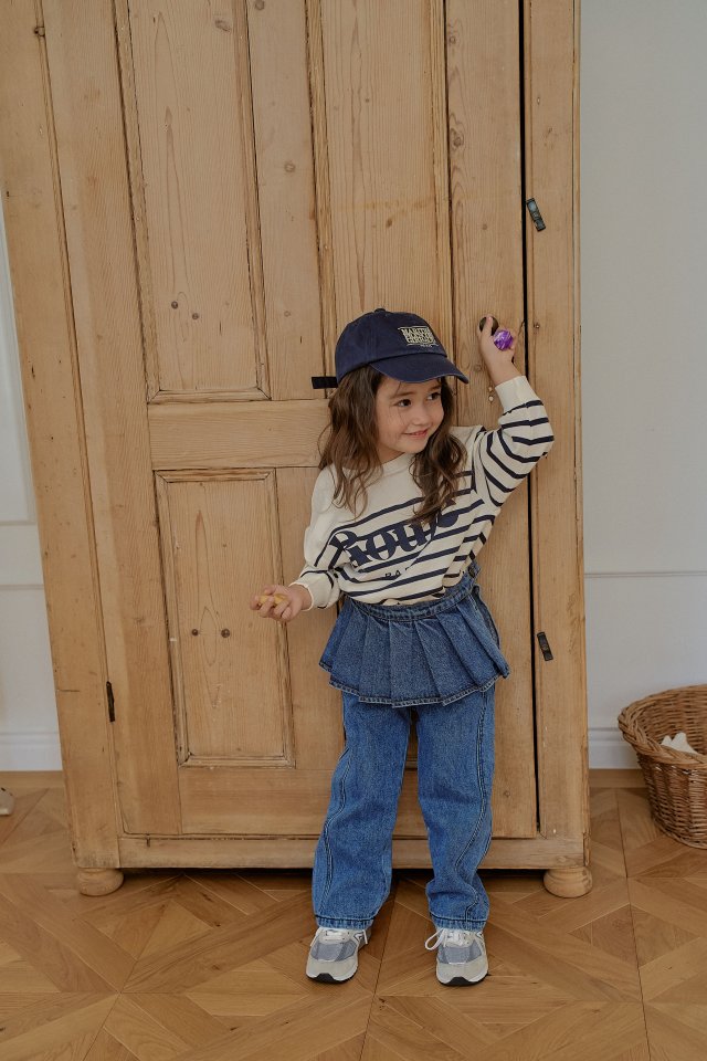 Momo Ann - Korean Children Fashion - #fashionkids - Lucy Stripe Sweatshirt - 10