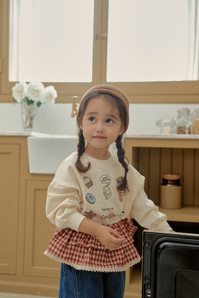Momo Ann - Korean Children Fashion - #fashionkids - Milk Sweatshirt - 3