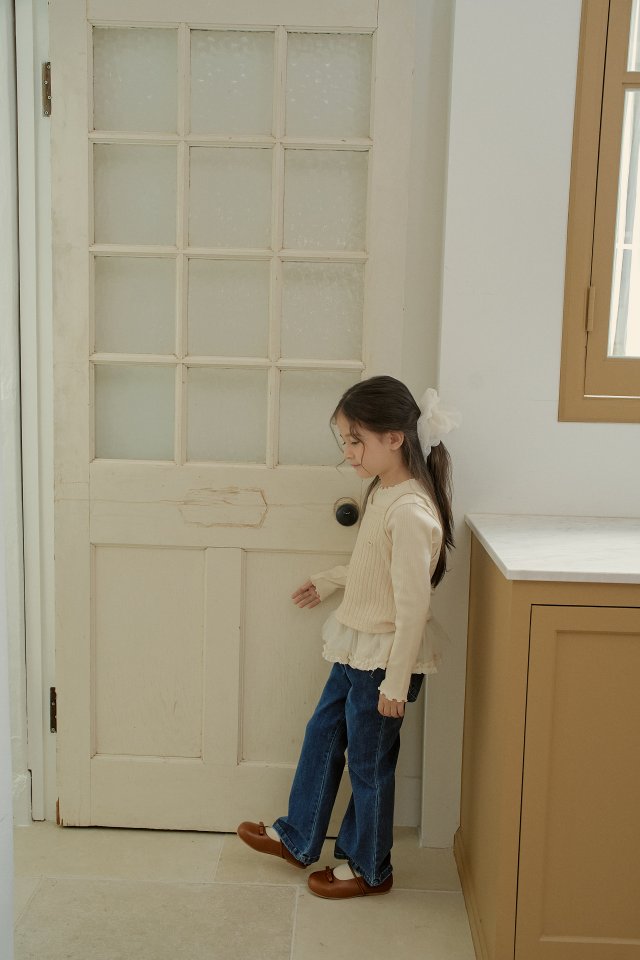 Momo Ann - Korean Children Fashion - #fashionkids - Stretch Denim Bootcut Pants - 4