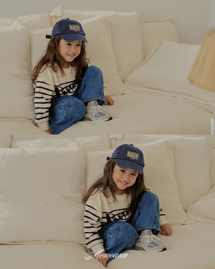 Momo Ann - Korean Children Fashion - #kidsshorts - Lucy Stripe Sweatshirt - 11