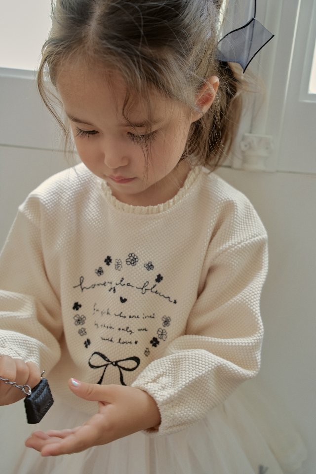 Momo Ann - Korean Children Fashion - #kidsshorts - Curly Waffle Tee - 4