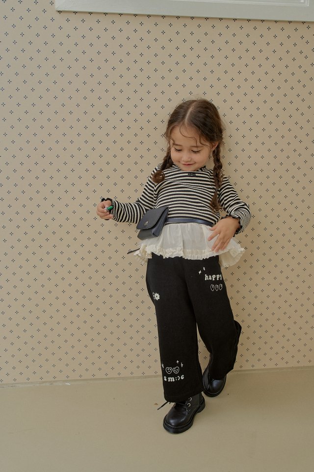 Momo Ann - Korean Children Fashion - #kidzfashiontrend - Happy Wide Pants - 9