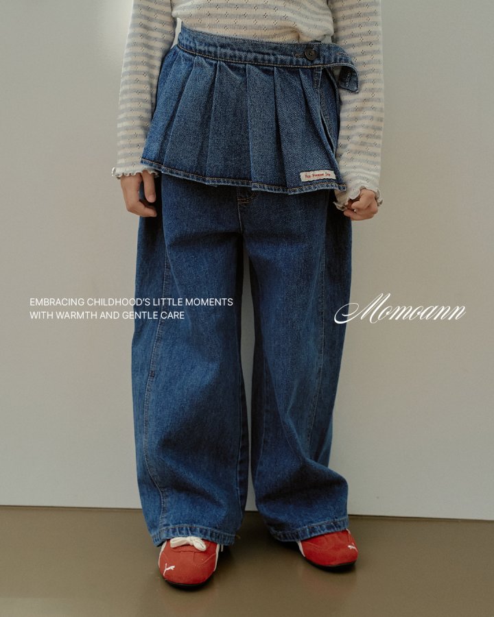 Momo Ann - Korean Children Fashion - #littlefashionista - Pleated Jeans - 3