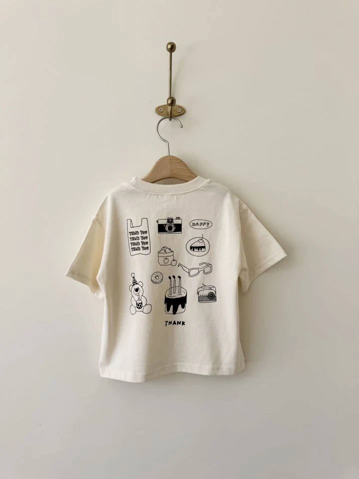 Momo Ann - Korean Children Fashion - #littlefashionista - Happy Short Sleeve Tee - 12