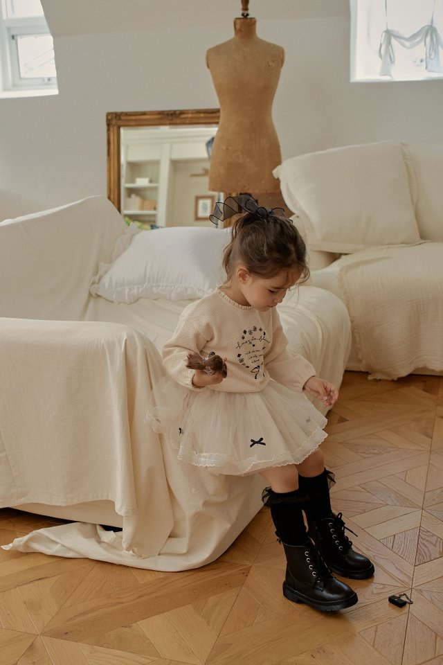Momo Ann - Korean Children Fashion - #littlefashionista - Curly Waffle Tee - 7