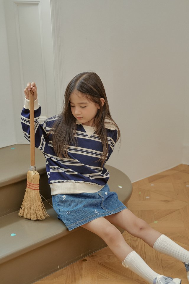Momo Ann - Korean Children Fashion - #magicofchildhood - Kitsch Denim Skirt - 8