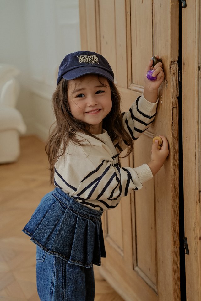 Momo Ann - Korean Children Fashion - #magicofchildhood - Denim Pleated Wrap - 5