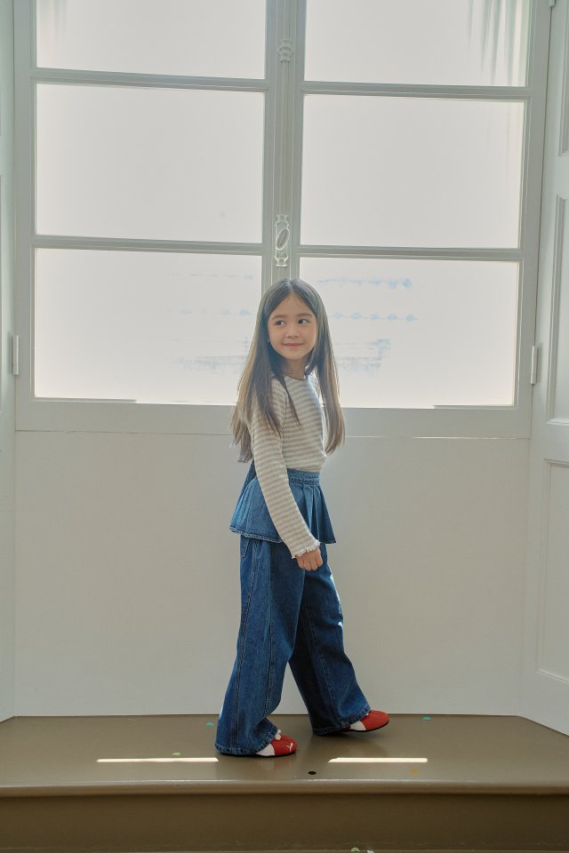 Momo Ann - Korean Children Fashion - #littlefashionista - Pleated Jeans - 4