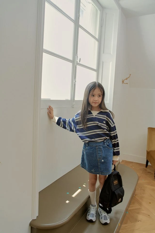 Momo Ann - Korean Children Fashion - #minifashionista - Collar Sweatshirt - 11